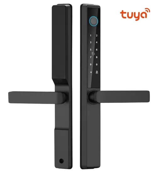 Fechadura Digital S960 Wifi Tuya/ Senha/ Cartão/ Chave/ USB Pret