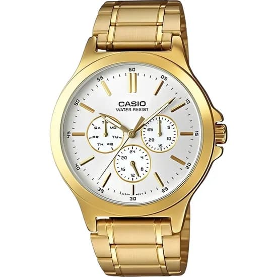 Relógio Casio Dress MTP-V300G-7AUDF Analógico Masculino - Gold