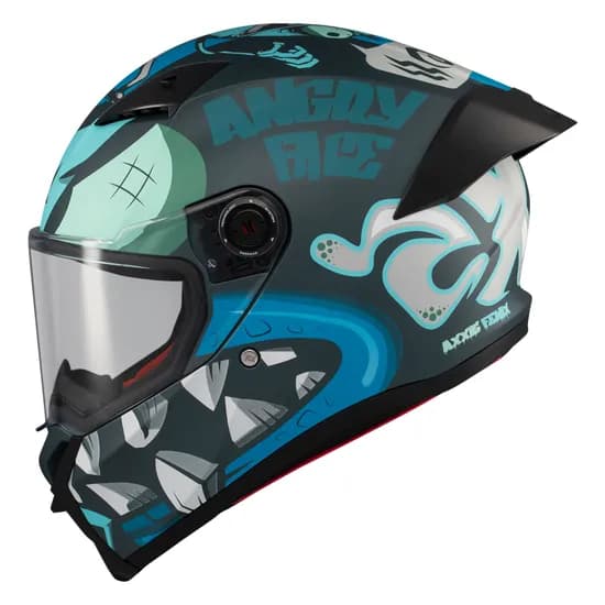 Capacete Axxis Fenix Angry Face C7 - Fechado - Tamanho M - Matt