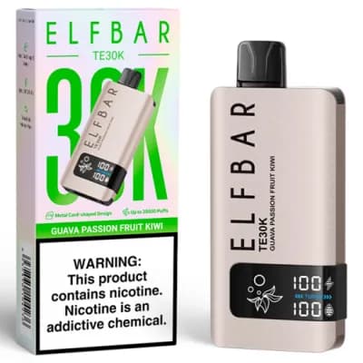 Vaper Descartavel Elfbar TE30K Guava Passion Fruit Kiwi 30000 Puffs