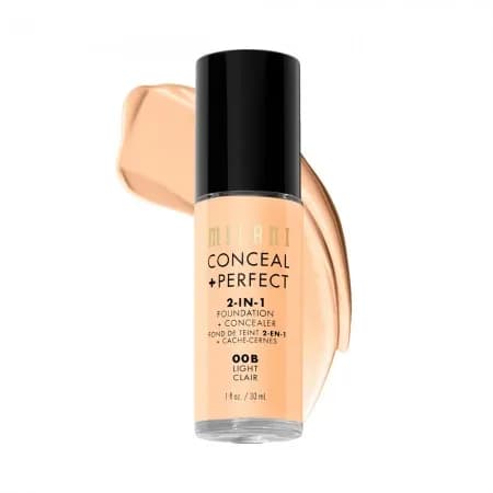 Base Corretivo Milani Conceal + Perfect 2-IN-1 00B Light 30ML