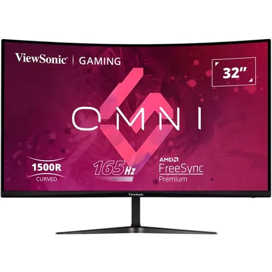 Monitor Gamer Viewsonic VX3218C-2K Curvo 165HZ de 32" - Preto
