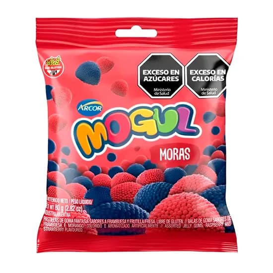 Bala de Gelatina Arcor Mogul Amoras Pacote 80G