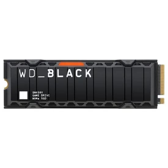 SSD Western Digital WD Black SN850X, 1TB, M.2 Nvme, Leitura 7300MB/s, Gravação 6300MB/s, C/DissiPador, WDS100T2XHE