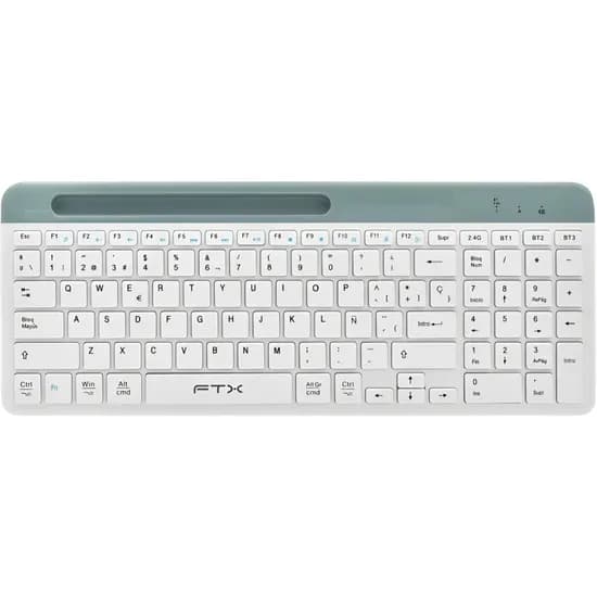 Teclado FTX FTXB105 Sem Fio - Branco (Espanhol)