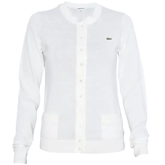 Cardigan Lacoste Feminina AF1069-70V 040 - Farine
