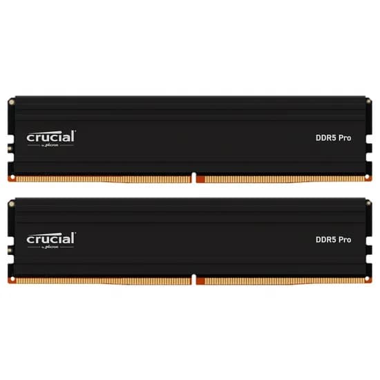 Memória Crucial Pro Oc, DDR5 32GB (2X16GB), 6400MHZ, CP2K16G64C38U5B, Preto