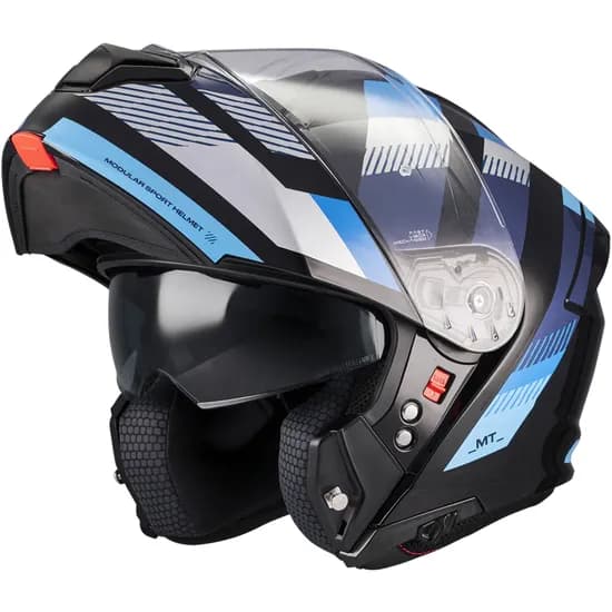 Capacete MT Helmets Genesis SV Stroke B7 - Articulado - Tamanho M - com Óculos Interno - Gloss