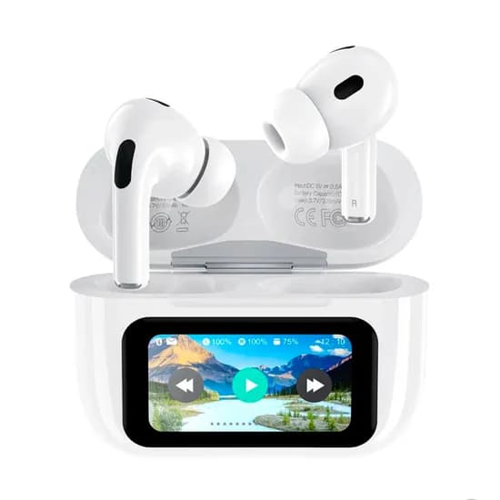 Fone de Ouvido Airpods Xo X36 Pro Smart Screen Display LED/Bluetooth/Anc/300MAH - Branco