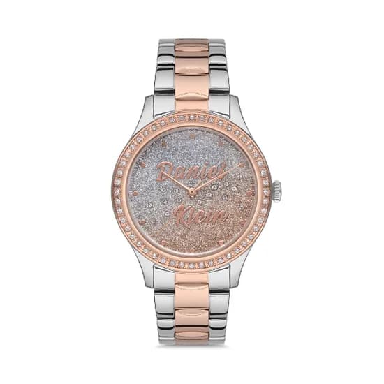 Relógio Analógico Feminino Daniel Klein Premium DK.1.12538-4 - Prata/Rosa Ouro