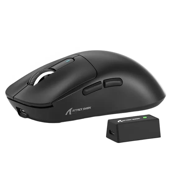 Mouse Gamer Attack Shark X3PRO Sem Fio - Preto