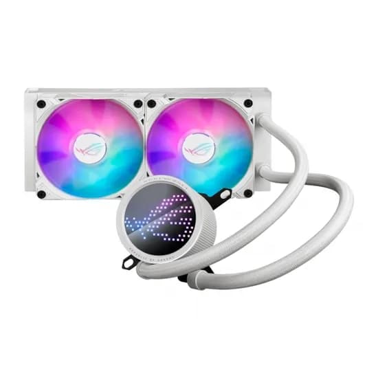 Water Cooler Cpu Asus Rog Ryuo III 240 Argb Liquid 90RC00I2-M0UAY0, Branco, 240MM, LED Anime Matrix, Intel 115X/ 1200/ 1700/ 1851, AMD AM4/ AM5