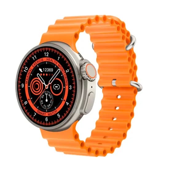 Relogio Smartwatch Laxasfit GT 10 / 48MM / 8 En 1 / com Bluetooth + 8 Pulseiras - Dourado