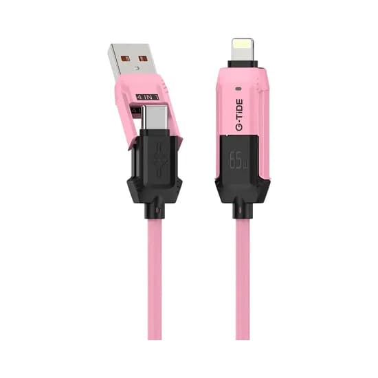 Cable G-Tide Vida Colorida PC155-3 4 En 1 1.5 Metros Rosa