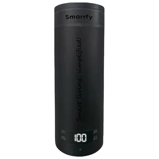 Garrafa Térmica Smartfy p/Auto GT-01 12V 500ML com Temperatura Ajustável - Preta