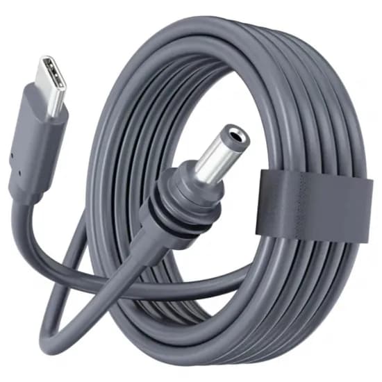 Cabo USB-C p/ Starlink Mini USB-C A DC 5M Cinza