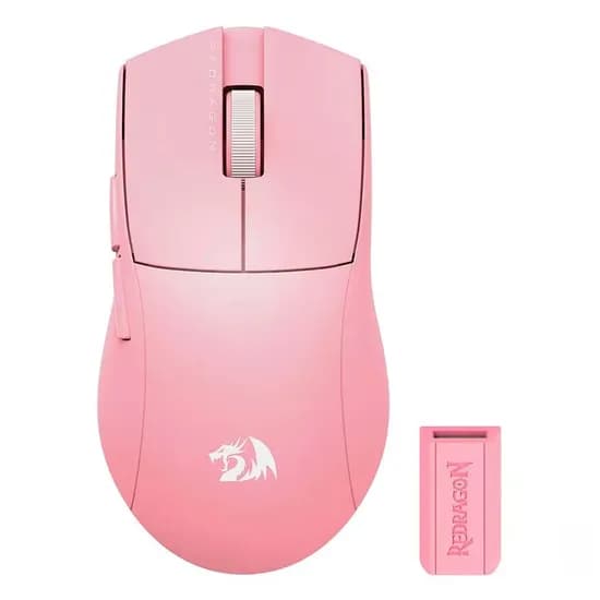 Mouse Gamer Redragon King Pro 1K M916P-Pro 26000 Dpi USB-C - Rosa