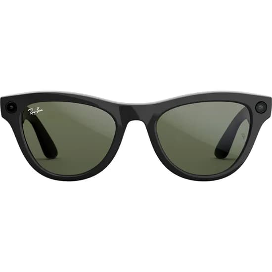 Óculos de Sol Smart Ray-Ban Meta Skyler RW4010 - Shiny Black/Green