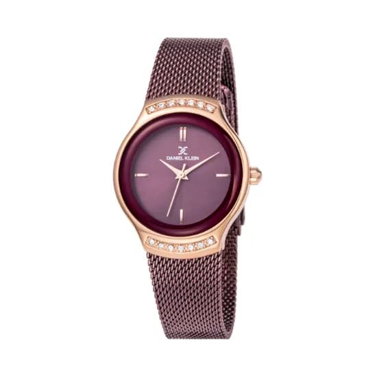 Relógio Analógico Feminino Daniel Klein Fiord DK11948-6 - Roxo/Rosa Ouro