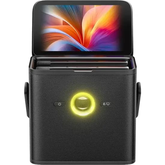Speaker / Caixa de Som Portatil para Karaokê Joog Shell S3 / 80W / 7" / 2X Microfones Sem Fio / Bluetooth - Preto