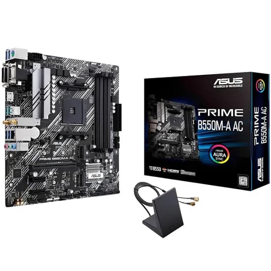 Placa-Mãe Asus Prime B550M-A Ac Matx DDR4