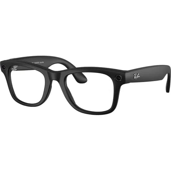 Oculos Ray Ban Meta Wayfarer RW4006 F-Matte Black L-Clear To Graphite Green (50505)