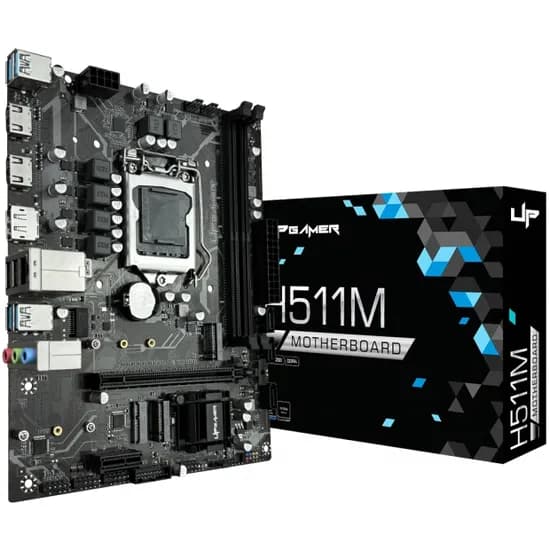 Placa Mãe Up Gamer H511M / H510M, Intel LGA 1200, M-ATX, DDR4, M.2 Nvme, UP-H511MDR4