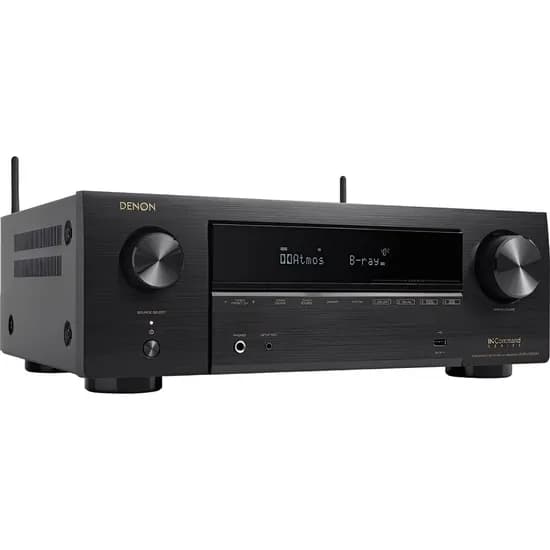 Receiver Denon AVR-X1800H 7.2 Canais 8K Ultra HD