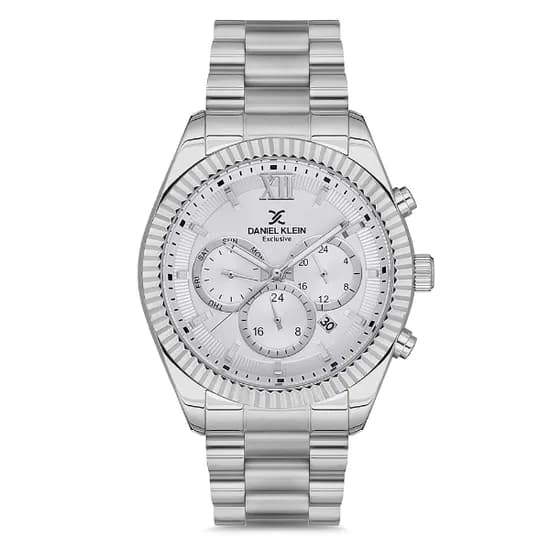 Relogio Analógico Masculino Daniel Klein DK.1.12769-1 Exclusive Gents / Pulseira de Aço Inoxidável - Prata