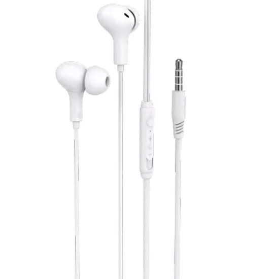 Fone de Ouvido com Fio G-Tide MW02 Mini 3.5MM com Microfone / 1.2 Metros - Branco