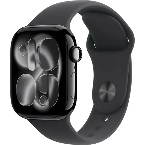 Apple Watch S11 GPS Caixa de Alumínio Em Jet Preto e Pulseira Esportiva Na Cor Preta 46 MM s/M MEUW4LW/A