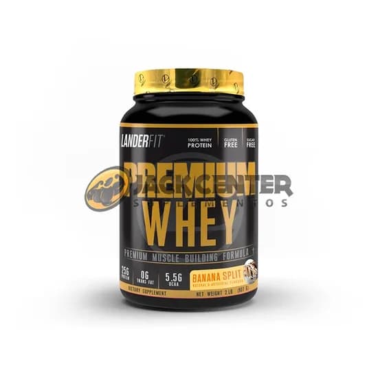 Whey Protein Isolado Landerfit Premium Whey 2 LB (907 G) – Baunilha