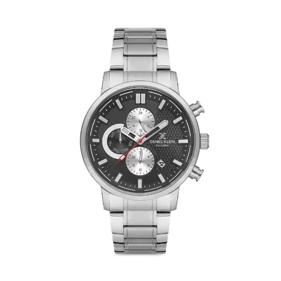 Relógio Analógico Masculino Daniel Klein Exclusive DK.1.12602-2 - Prata/Preto