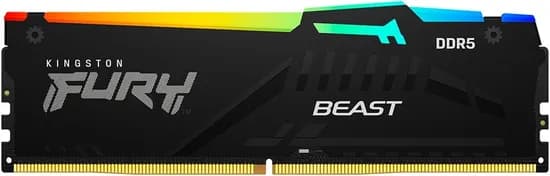 Memória Kingston Fury Beast RGB 16GB DDR5 5200MHZ CL40 KF552C40BBA-16