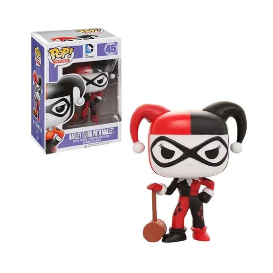 Muñeco Funko Pop Super Heroes Harley Quinn With Mallet 45