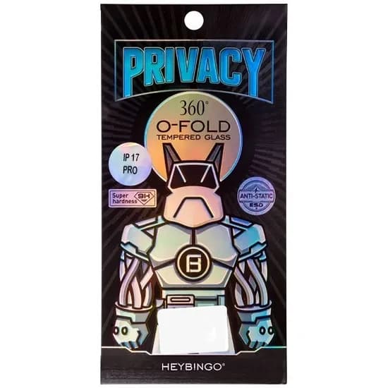 Película para iPhone 17 Pro Privacy O-Fold Tempered Glass