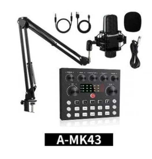 Microfone Satellite A-MK36 Profissional para Podcast