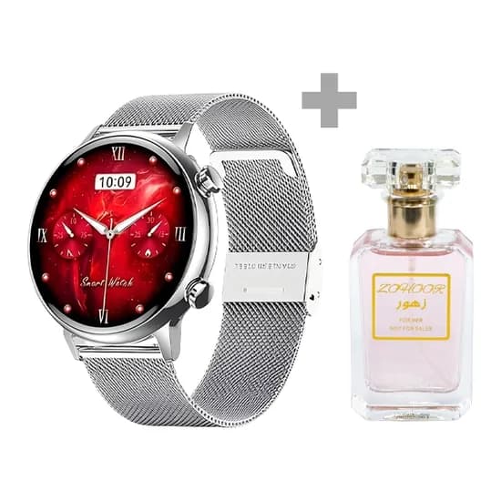 G-Tide Reloj Smart Watch Kit Romance Silver + Zohoor Perfume