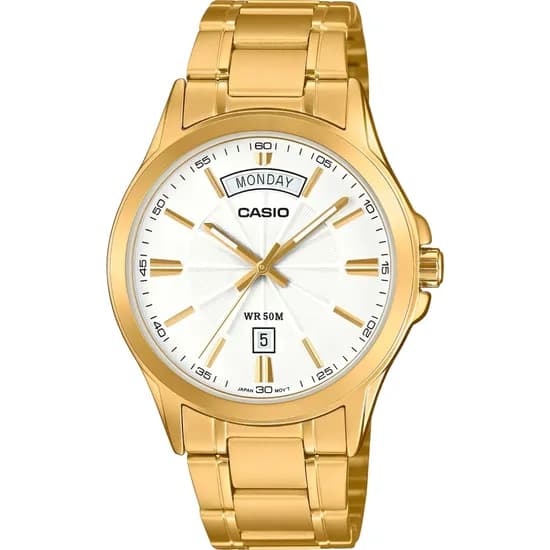 Relógio Casio MTP-1381GD-7AVDF Analógico Masculino - Dourado/Branco