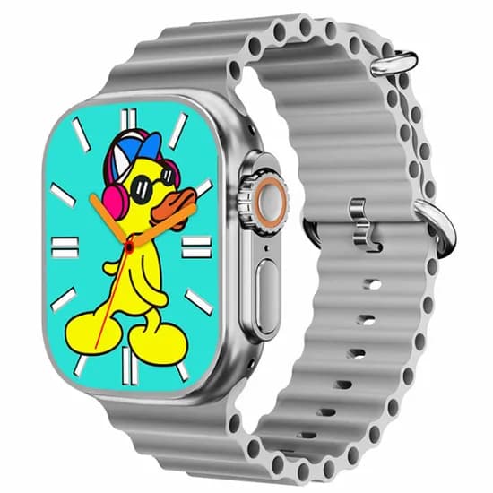 Relogio Inteligente Smartwatch LSSD H20 / 49MM / com Bluetooth / Fone de Ouvido Sem Fio / 7 Pulseiras - Cinza