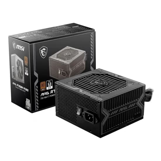 Fonte 750W MSI Mag A750BN 80+Bronze PCI-Exp 5.0 306-7ZP2C12-CE0