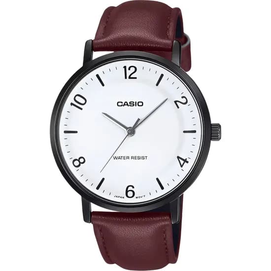Relógio Casio MTP-VT03BL-7BDF Analógico Masculino - Marrom/Branco