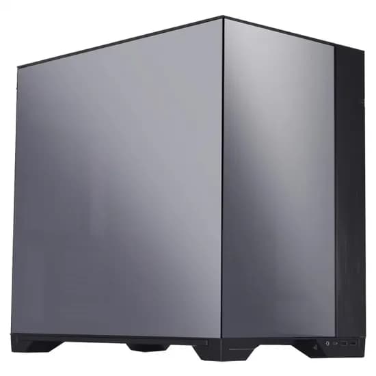 Gabinete Gamer, Aquario, Lian Li 011 Visin 011VC Chrome, Mid Tower, e-ATX, Topo, Frontal e Lateral Vidro Temperado, Sem Fans, Cromado/Preto