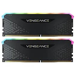 Memória Ram Corsair Vengeance RGB RS DDR4 16GB (2X8GB) 3200MHZ - Preto (CMG16GX4M2E3200C16)