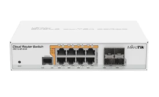 Mikrotik Smart Switch CRS112-8P-4S-In 8*Giga Poe 160W