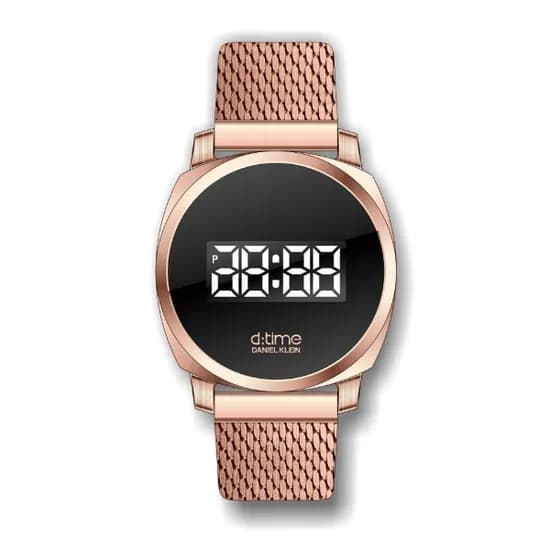 Relógio Digital Masculino Daniel Klein D Time DK.1.12383-5 - Rosa Ouro