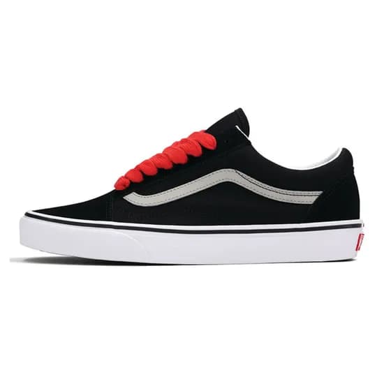 Calzado Vans Old Skool Negro Rojo