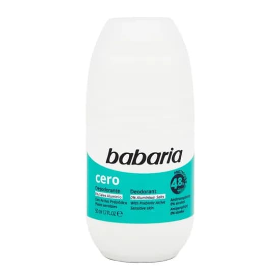 Desodorante Roll On Babaria Feminino 0% Alumínio 50ML