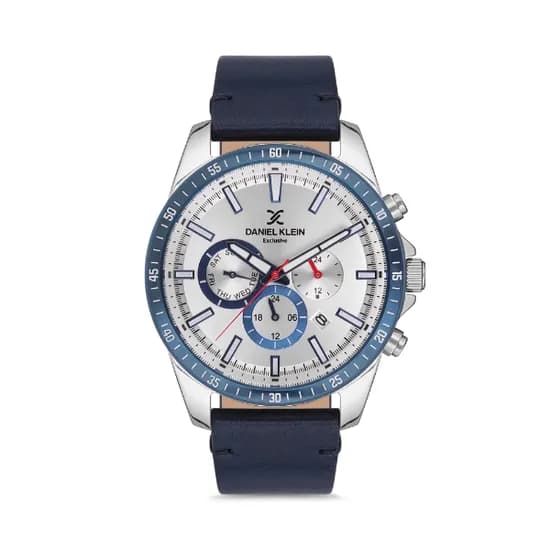 Relógio Analógico Masculino Daniel Klein Exclusive DK.1.12595-6 - Azul/Prata