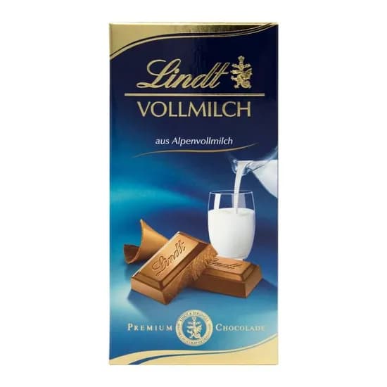 Barra Chocolate Lindt Ao Leite Premium 100G